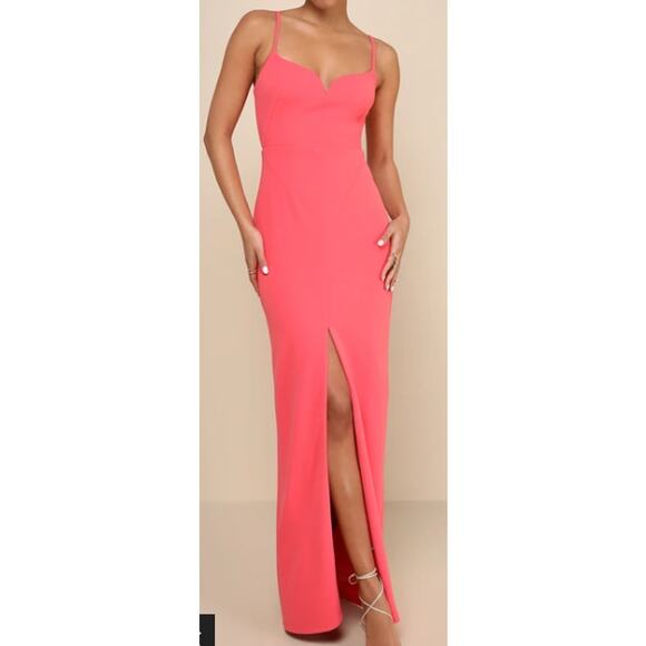 Lulu's Coral Jumpsuit - Picture 1 of 9